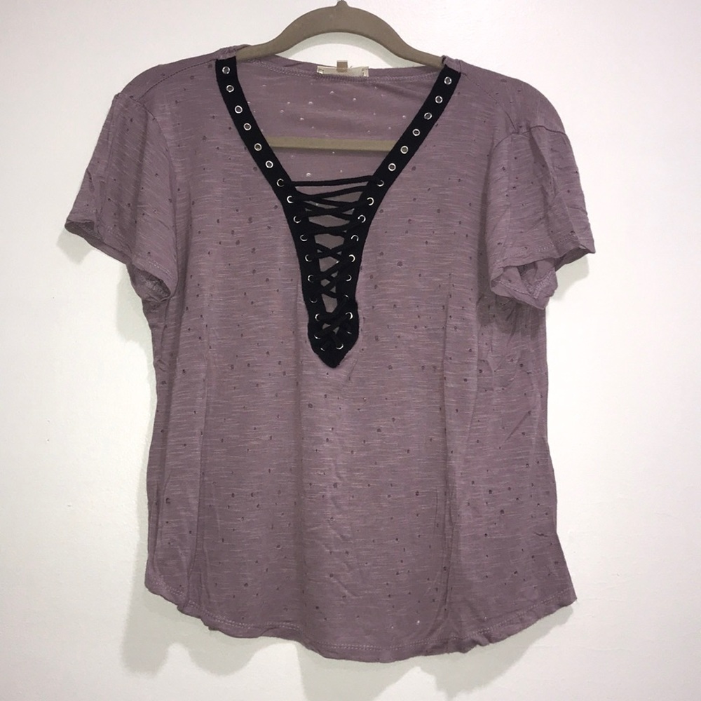 Lace up top